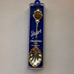 Vintage Stuart Crail Scotland Souvenir Spoon Silver Plated Collector Keepsake
